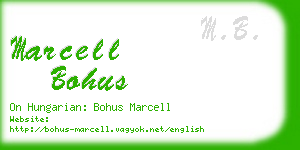 marcell bohus business card